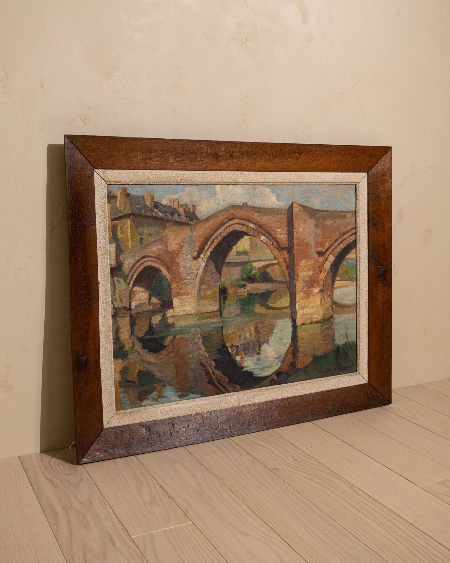 19th Century Landscape Oil on Canvas Painting