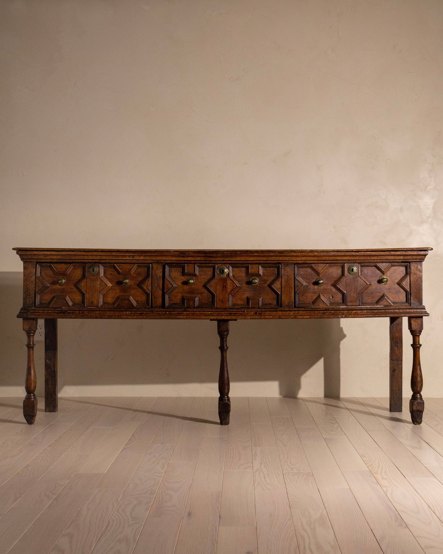18th Century European Oak Console Table