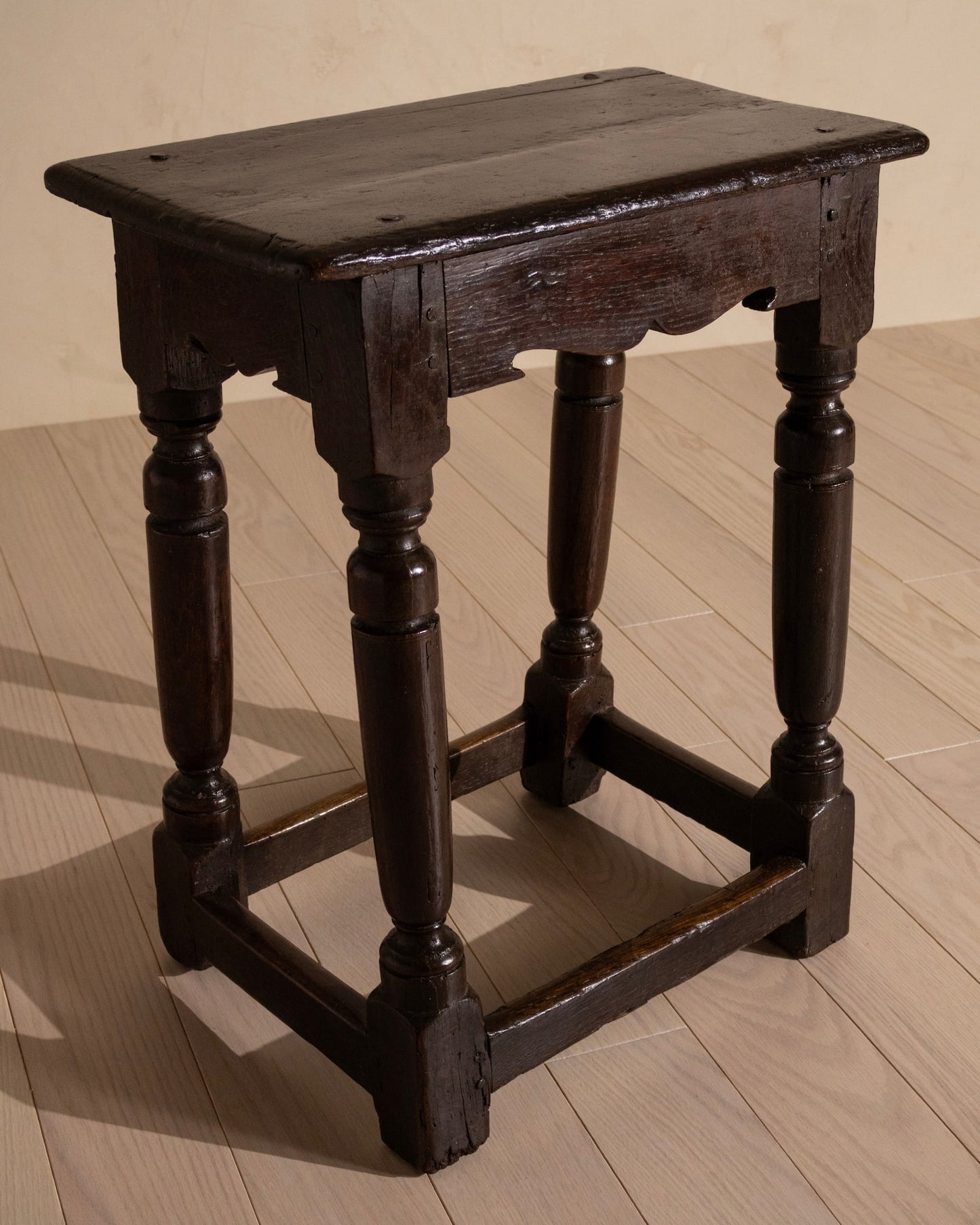 17th Century English Oak Joint Stool