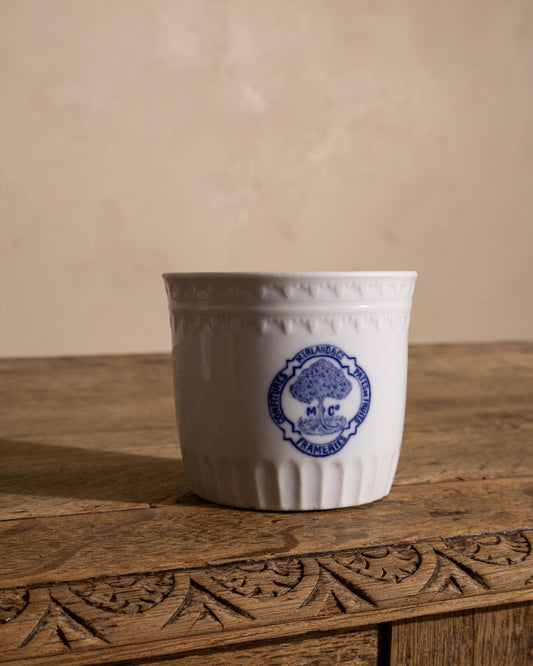 20th Century Belgian Porcelain Marmalade Jar