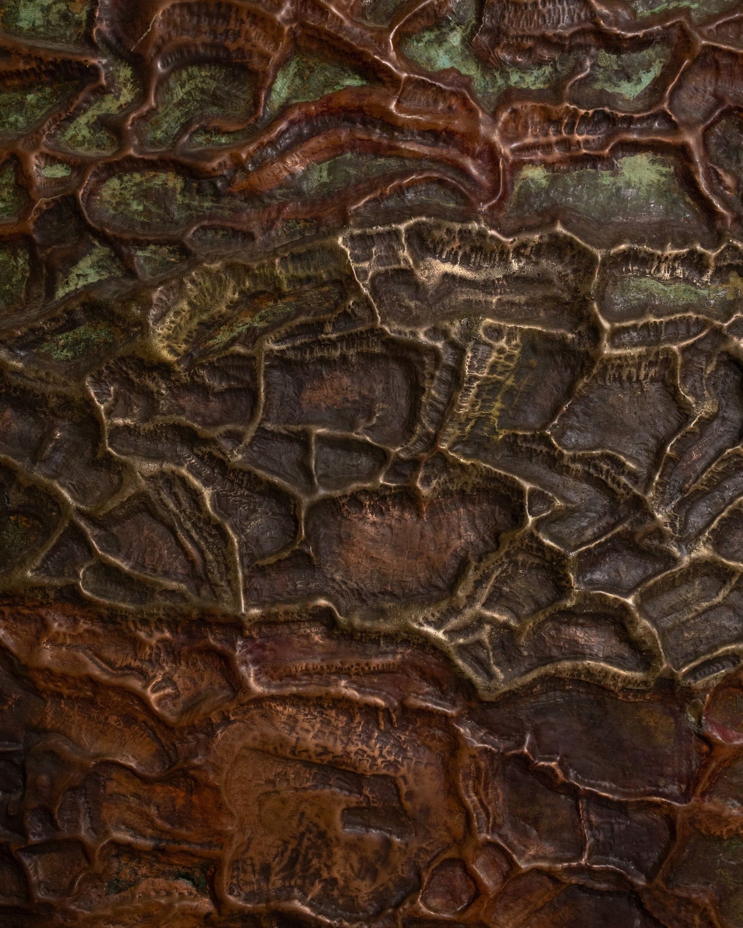 20th Century Bronze Wall Hanging