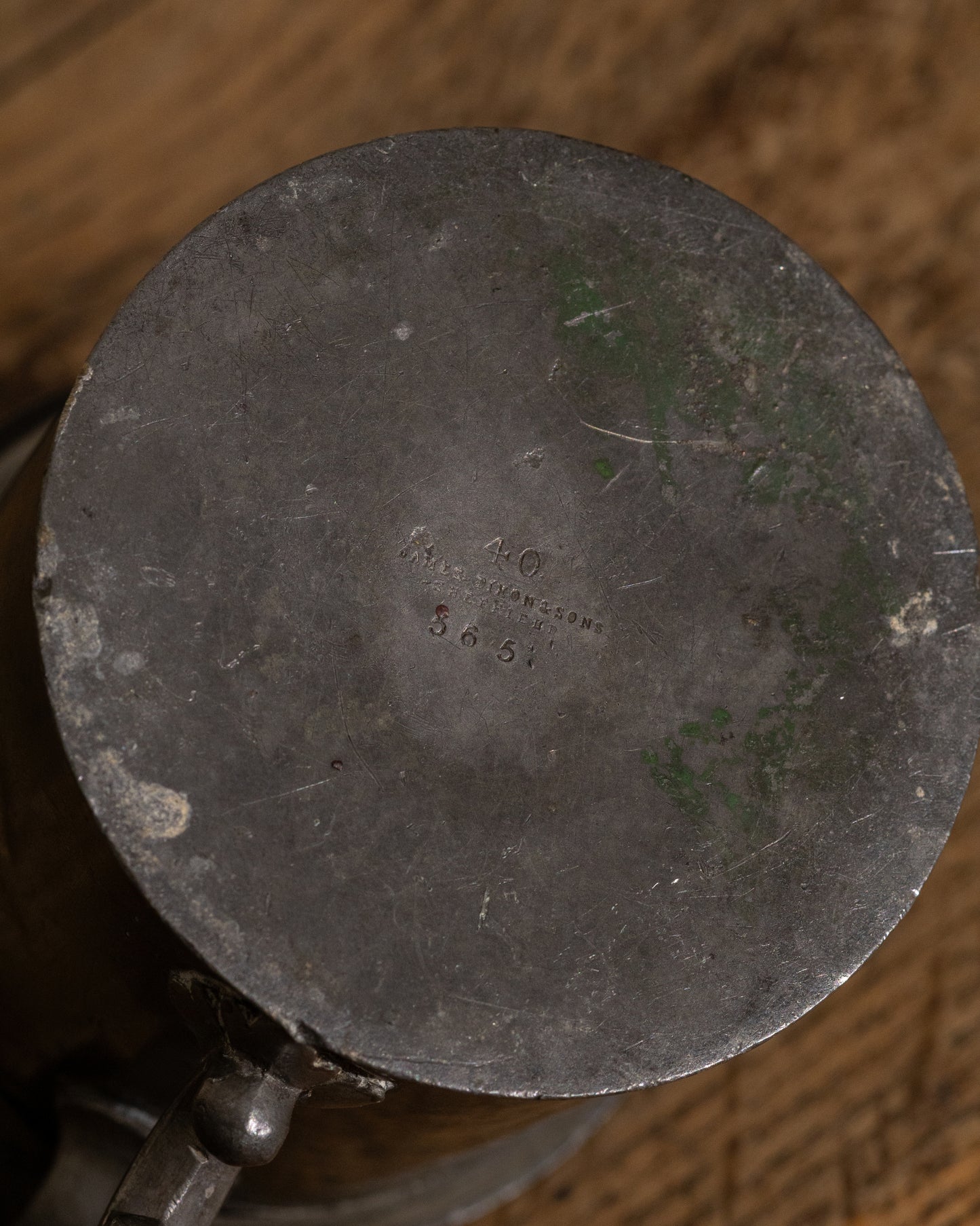 James Dixon & Sons Pewter Mustard Pot