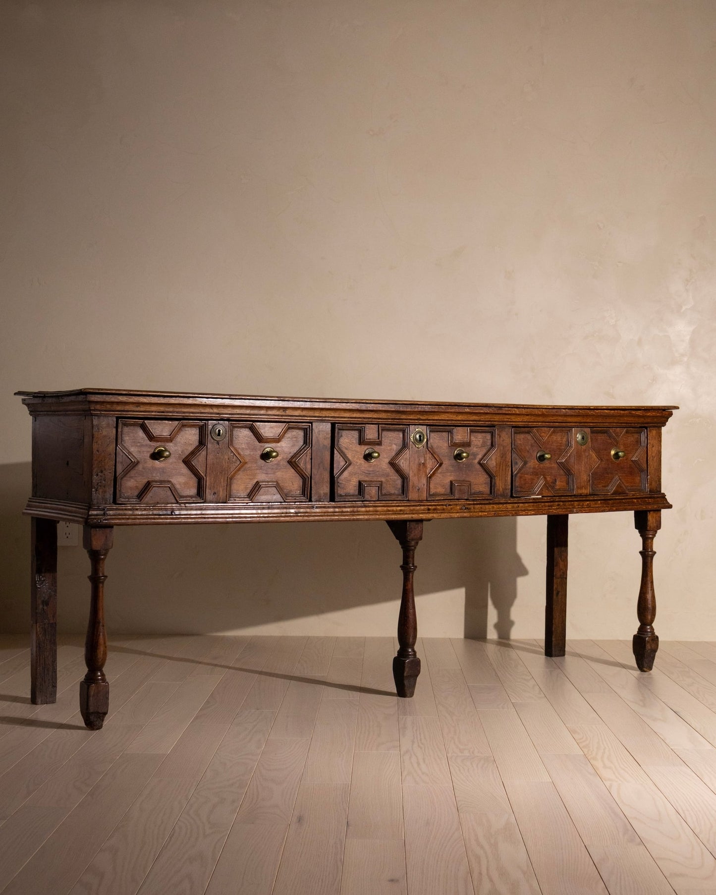 18th Century European Oak Console Table