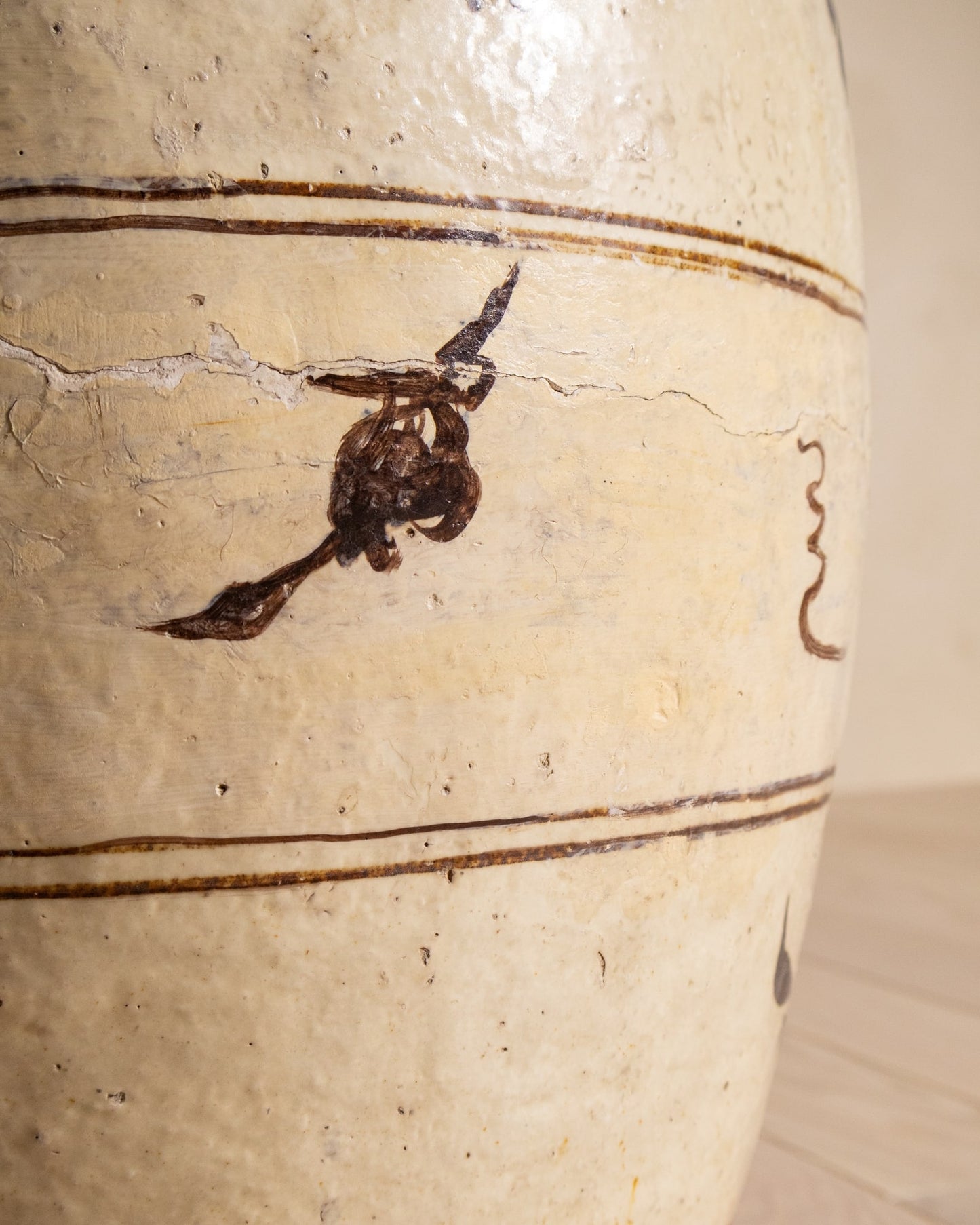 Ming Dynasty Period Cizhou Pot with Brown Decoration