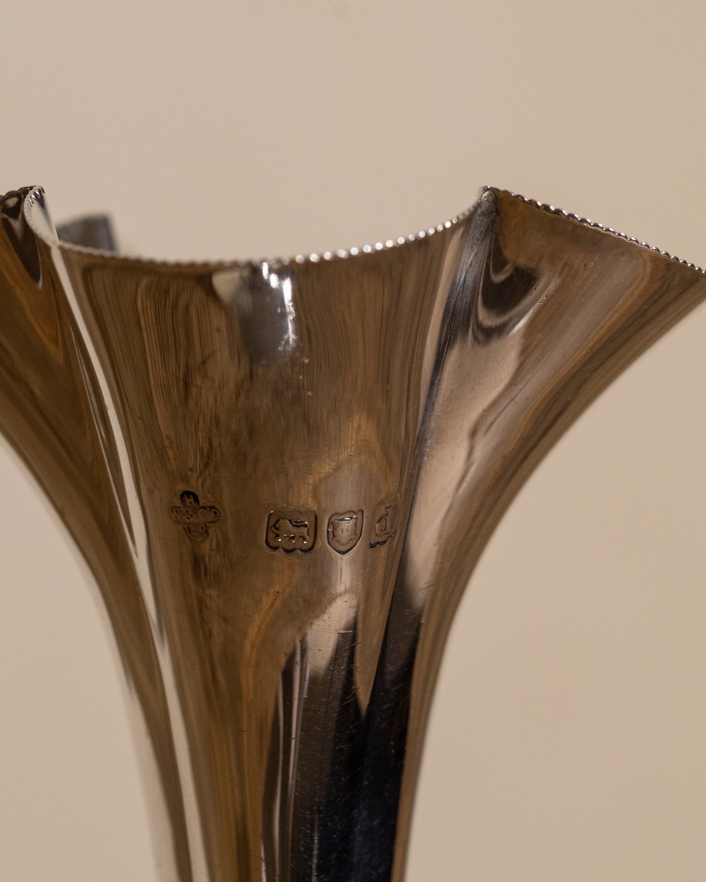 Sterling Silver Trumpet Vase
