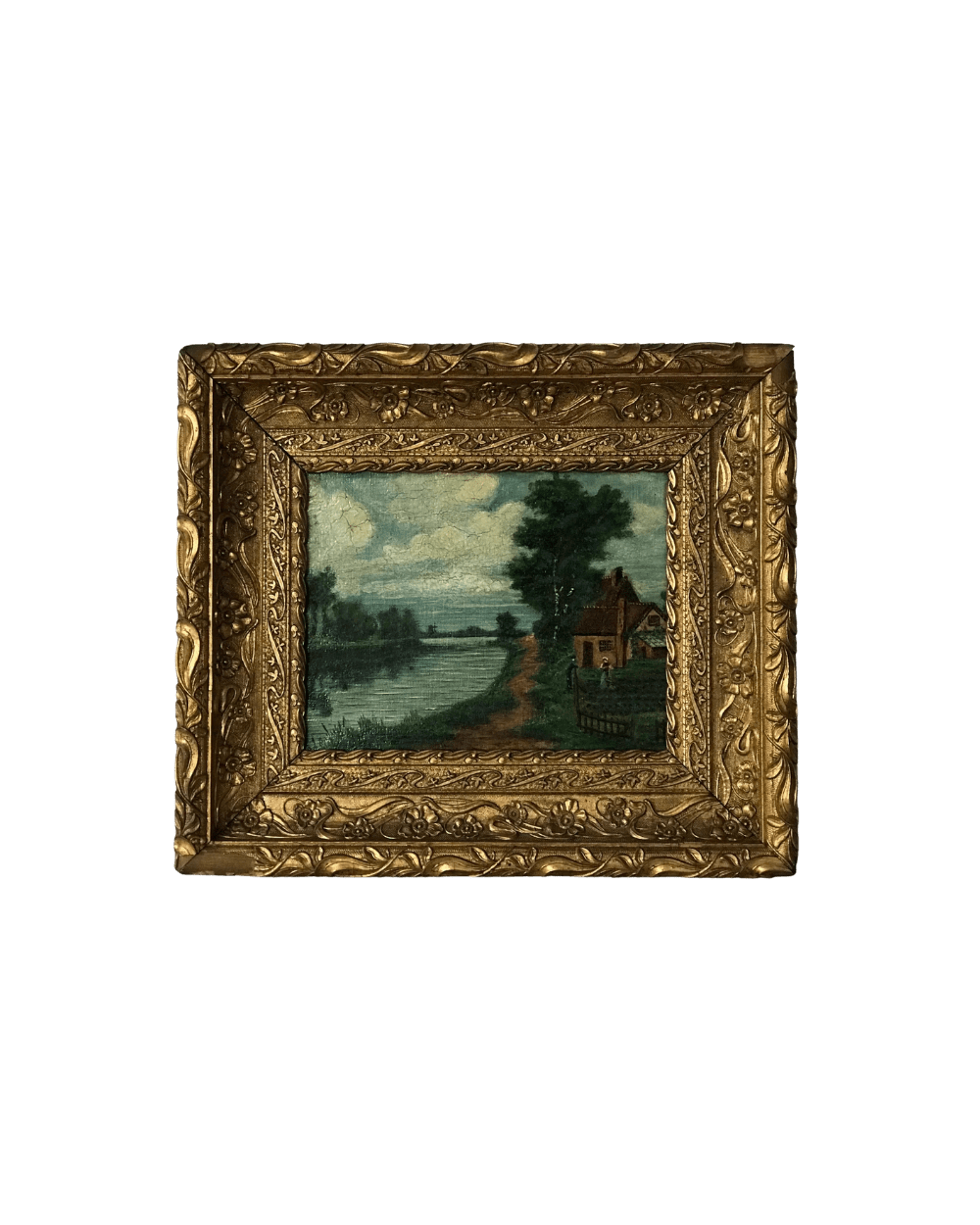 Antique Oil Landscape Painting