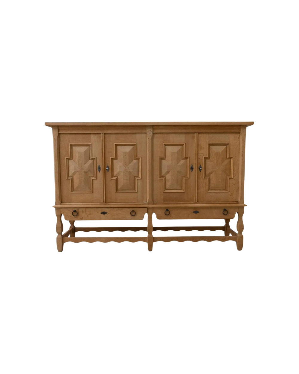 Brutalist Oak Sideboard