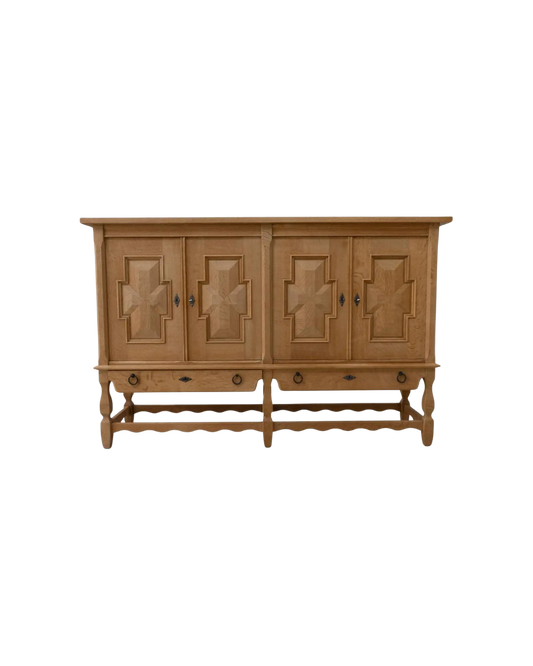 Brutalist Oak Sideboard