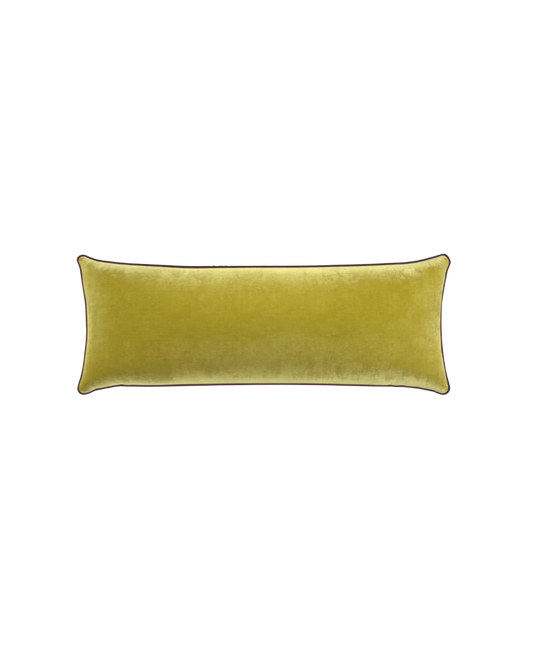 Citron Velvet Custom Pillow