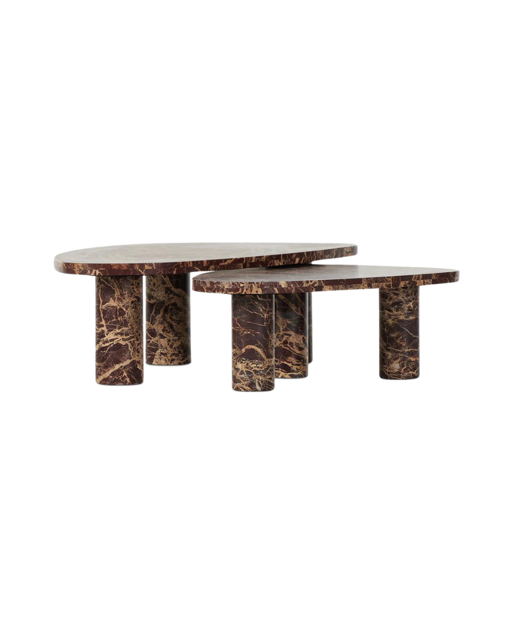 Merlot Marble Coffee Table (Set of 2)