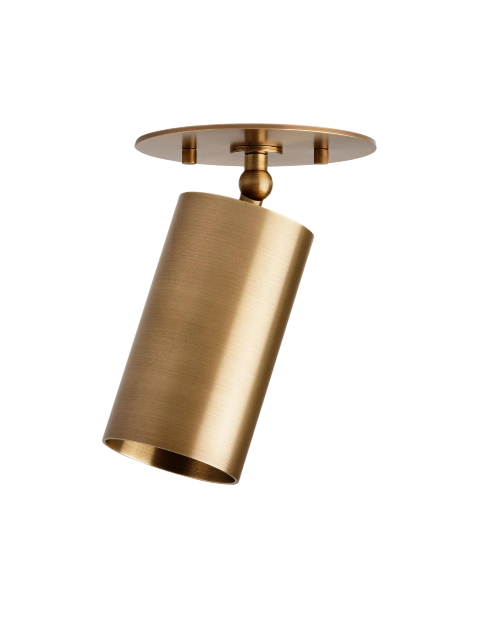 Modern Semi Flush Brass Light Fixture