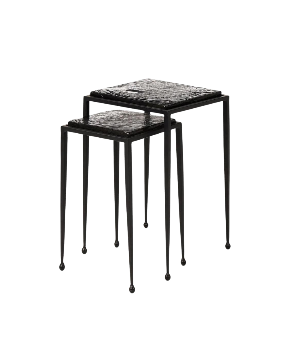 Prescott Cast Glass Nesting Table, 2