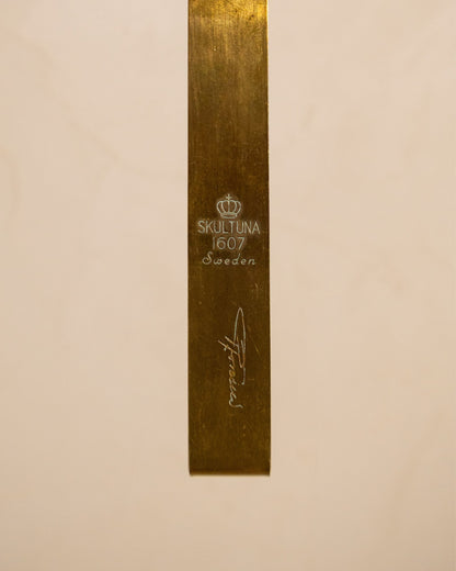 Pair of 1970s Pierre Forsell Brass Wall Sconces