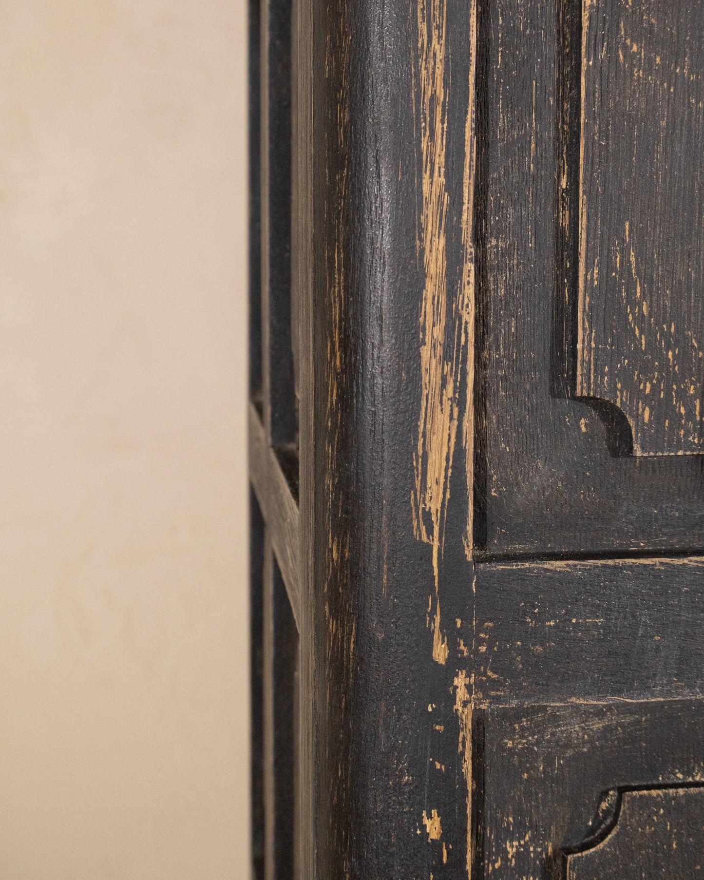 20th Century English Paneled Oak Cabinet