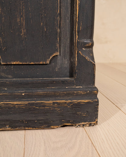 20th Century English Paneled Oak Cabinet