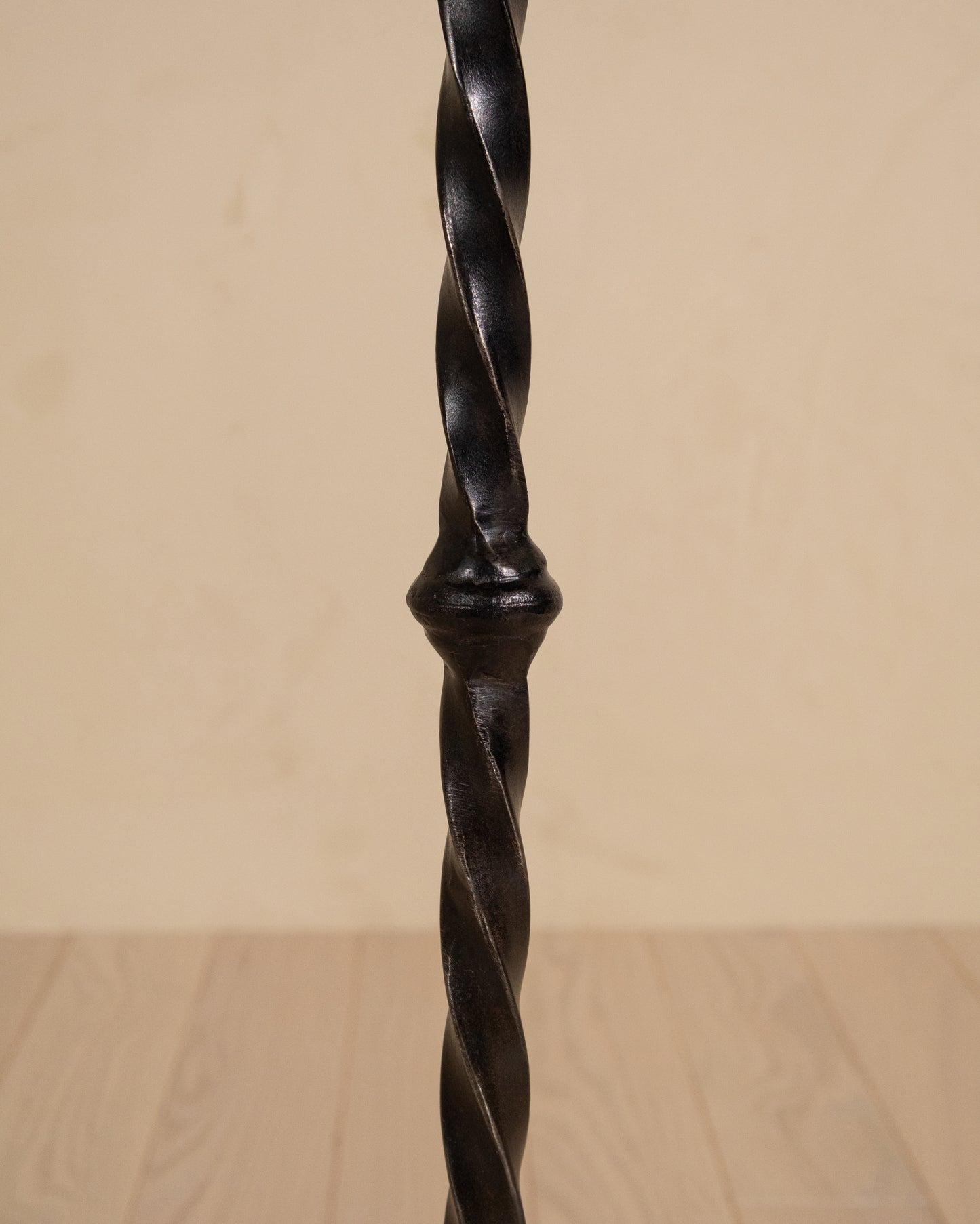 Contemporary Twisted Iron Martini Table