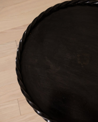 Contemporary Twisted Iron Martini Table