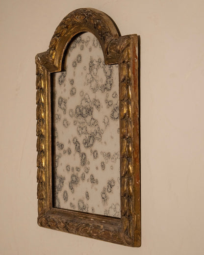 18th Century French Arched Gilt Mirror