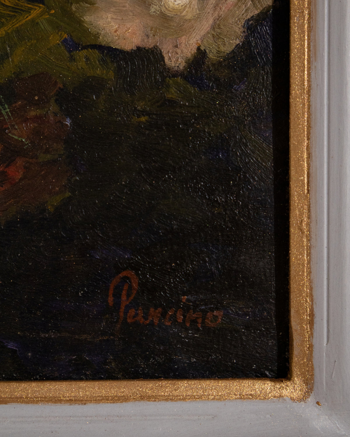 Italian Floral Still Life, Oil on Board