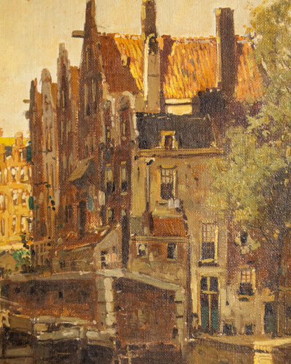 Canal Scene by Hendrik Ten Hoven