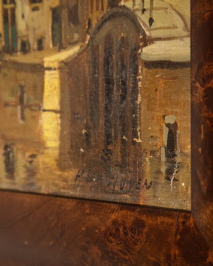 Canal Scene by Hendrik Ten Hoven