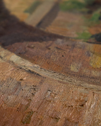 19th Century Landscape Oil on Canvas Painting