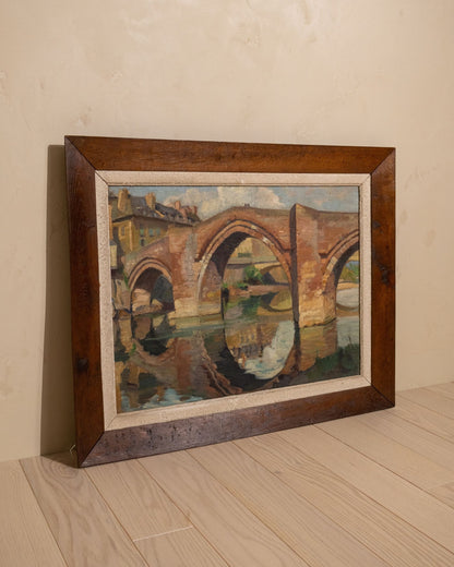 19th Century Landscape Oil on Canvas Painting