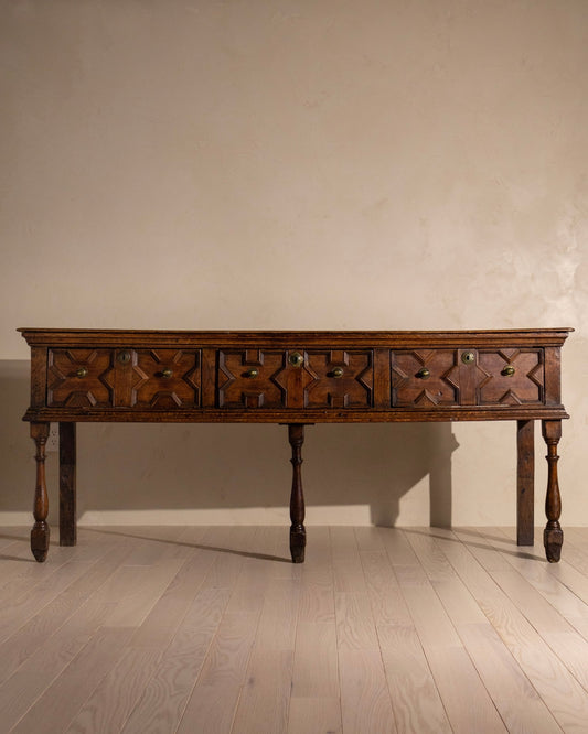 18th Century European Oak Console Table