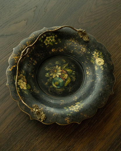 Victorian Papier-Mâché Cake Basket