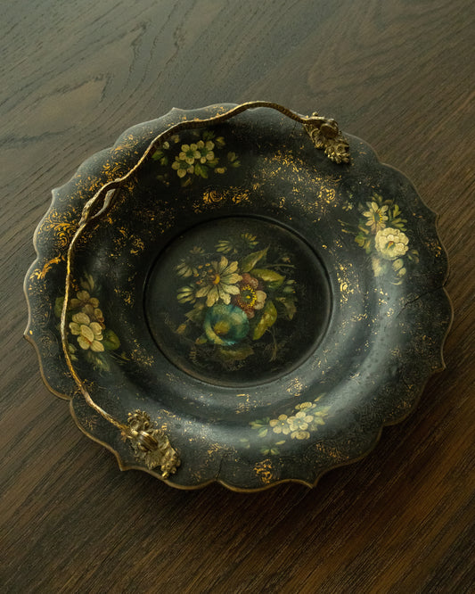 Victorian Papier-Mâché Cake Basket