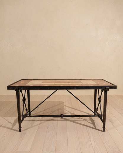 1940s French Wrought Iron Coffee Table in the Style of André Arbus