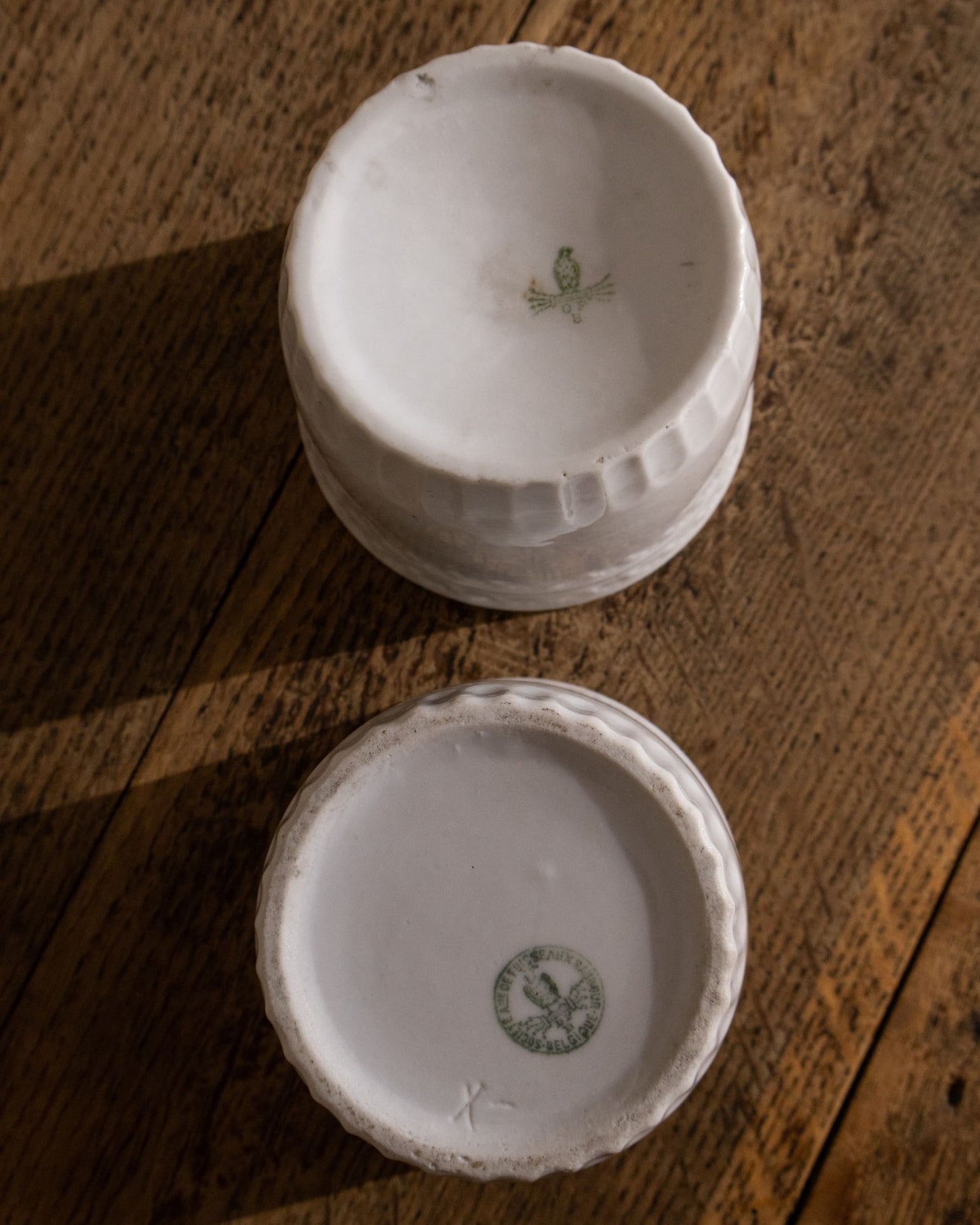 20th Century Belgian Porcelain Marmalade Jar