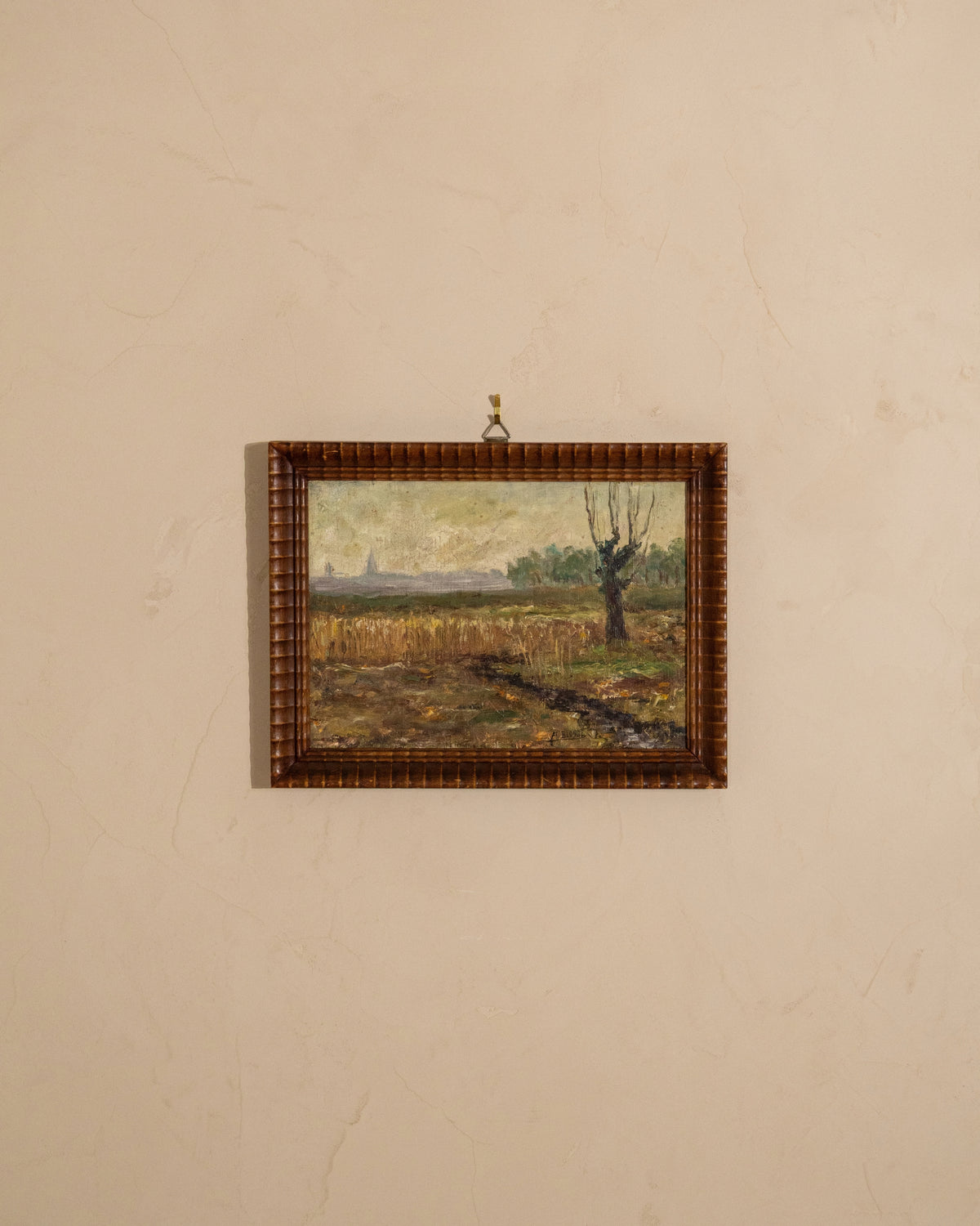 Vintage Impressionist Landscape Painting