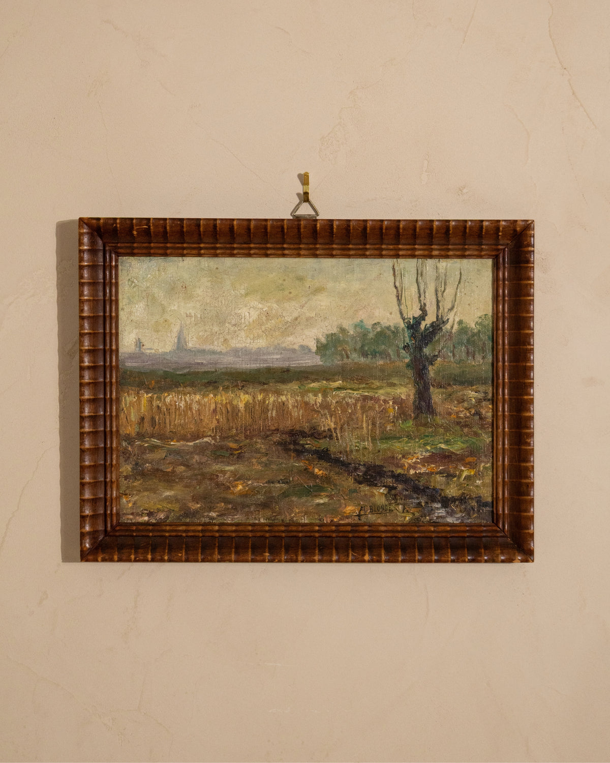 Vintage Impressionist Landscape Painting