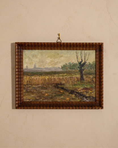 Vintage Impressionist Landscape Painting