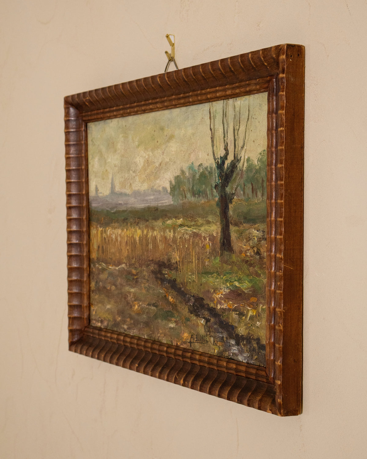Vintage Impressionist Landscape Painting
