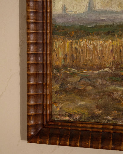 Vintage Impressionist Landscape Painting