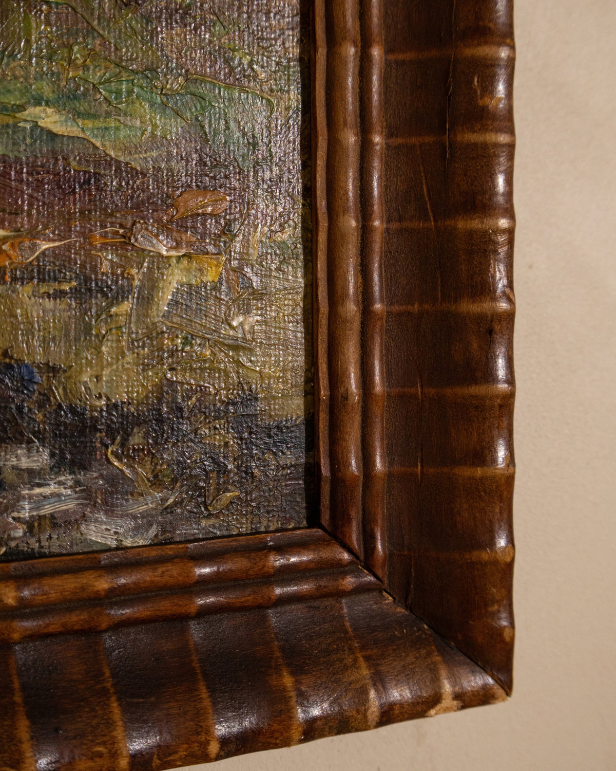 Vintage Impressionist Landscape Painting