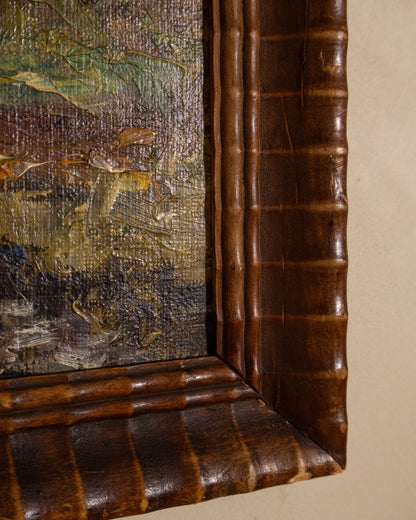 Vintage Impressionist Landscape Painting