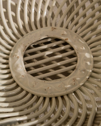 Vintage Italian Woven Ceramic Bowl