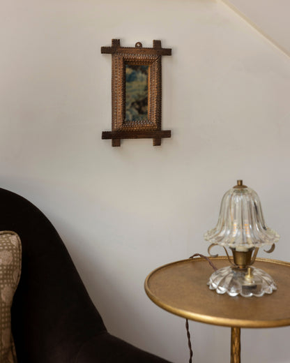 Antique Tramp Art Mirror