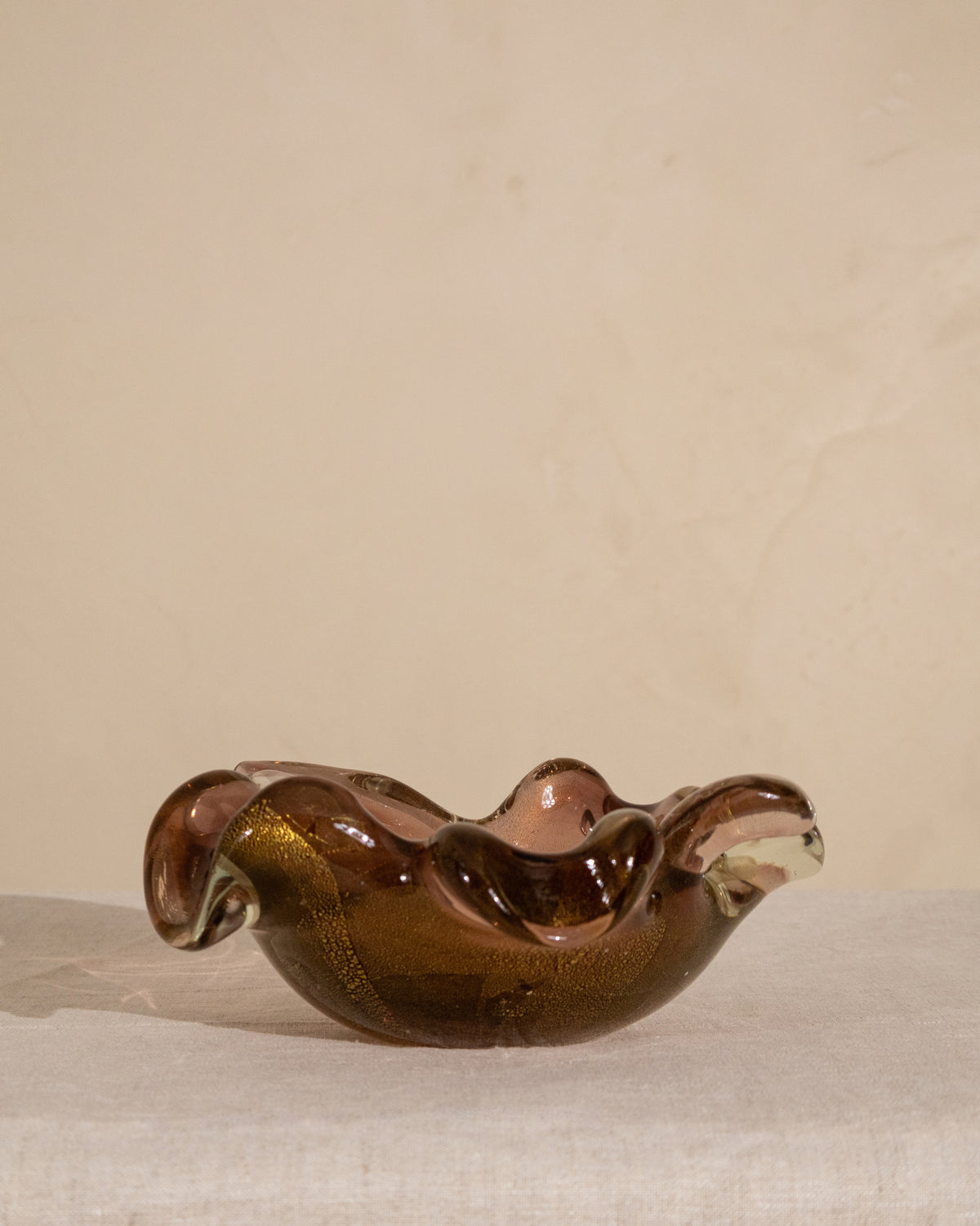 Barovier & Toso Murano Ruffled Glass Bowl