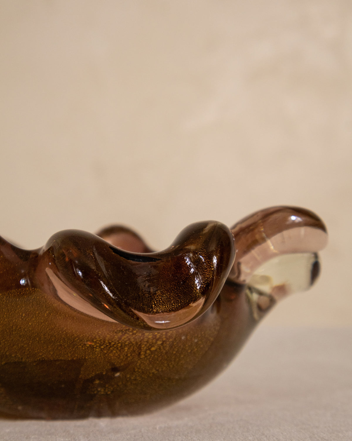 Barovier & Toso Murano Ruffled Glass Bowl