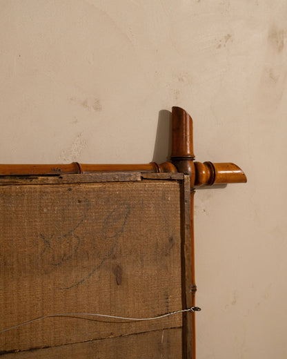 Antique Faux Bamboo Mirror, Circa 1900