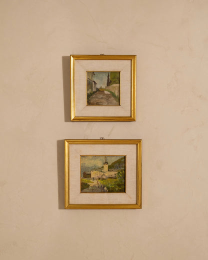 Pair of Vintage Landscape Paintings