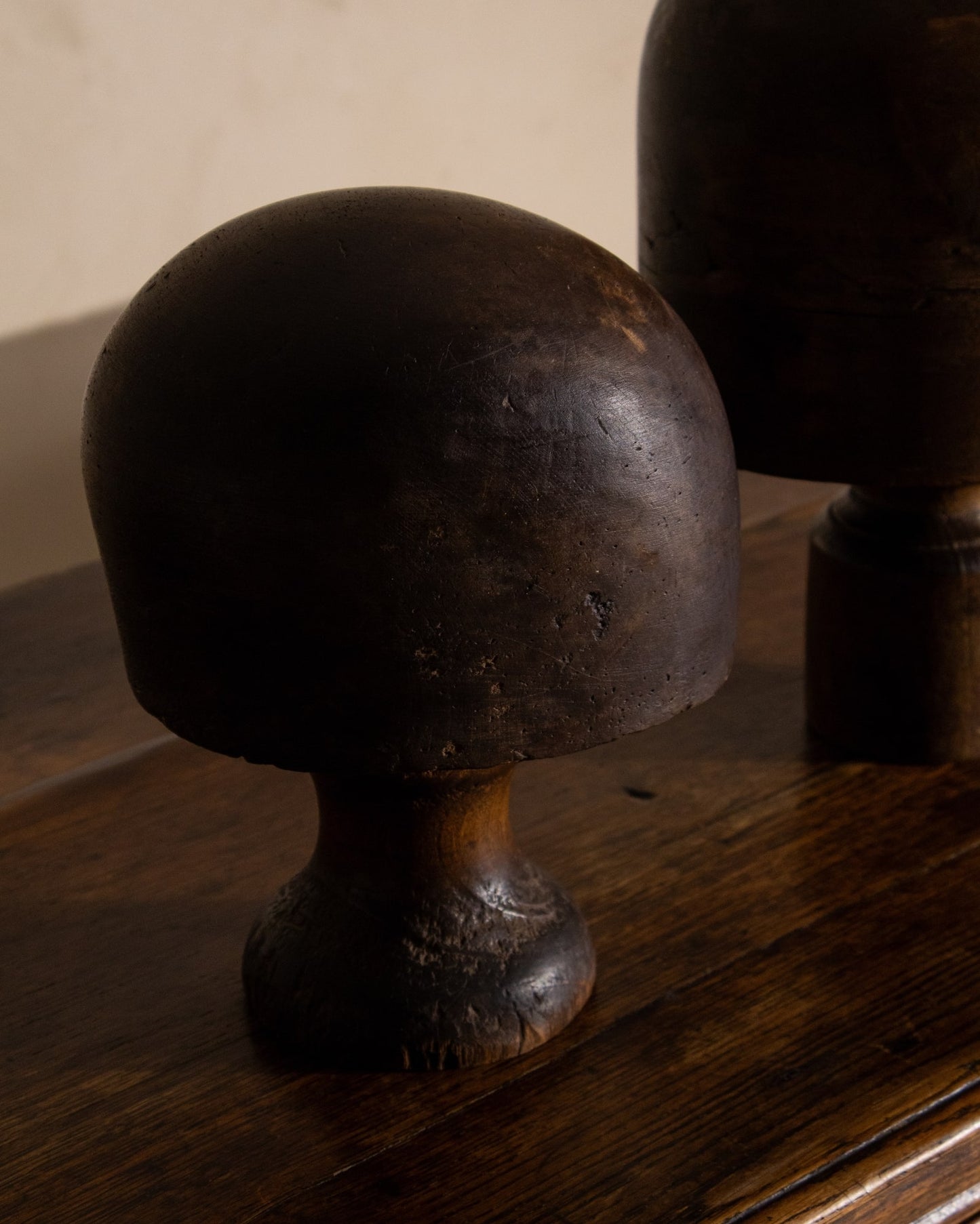 Pair of 1920s Pine Hat Moulds