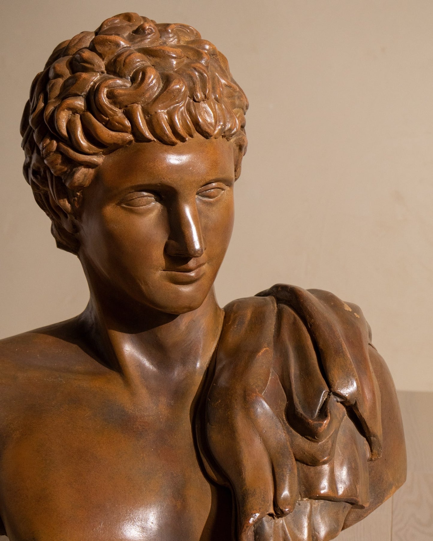 Early 20th Century Terracotta Bust of Hermes