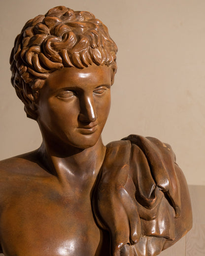 Early 20th Century Terracotta Bust of Hermes