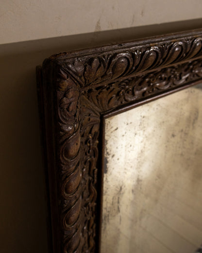 18th Century Italian Carved Wood Mirror