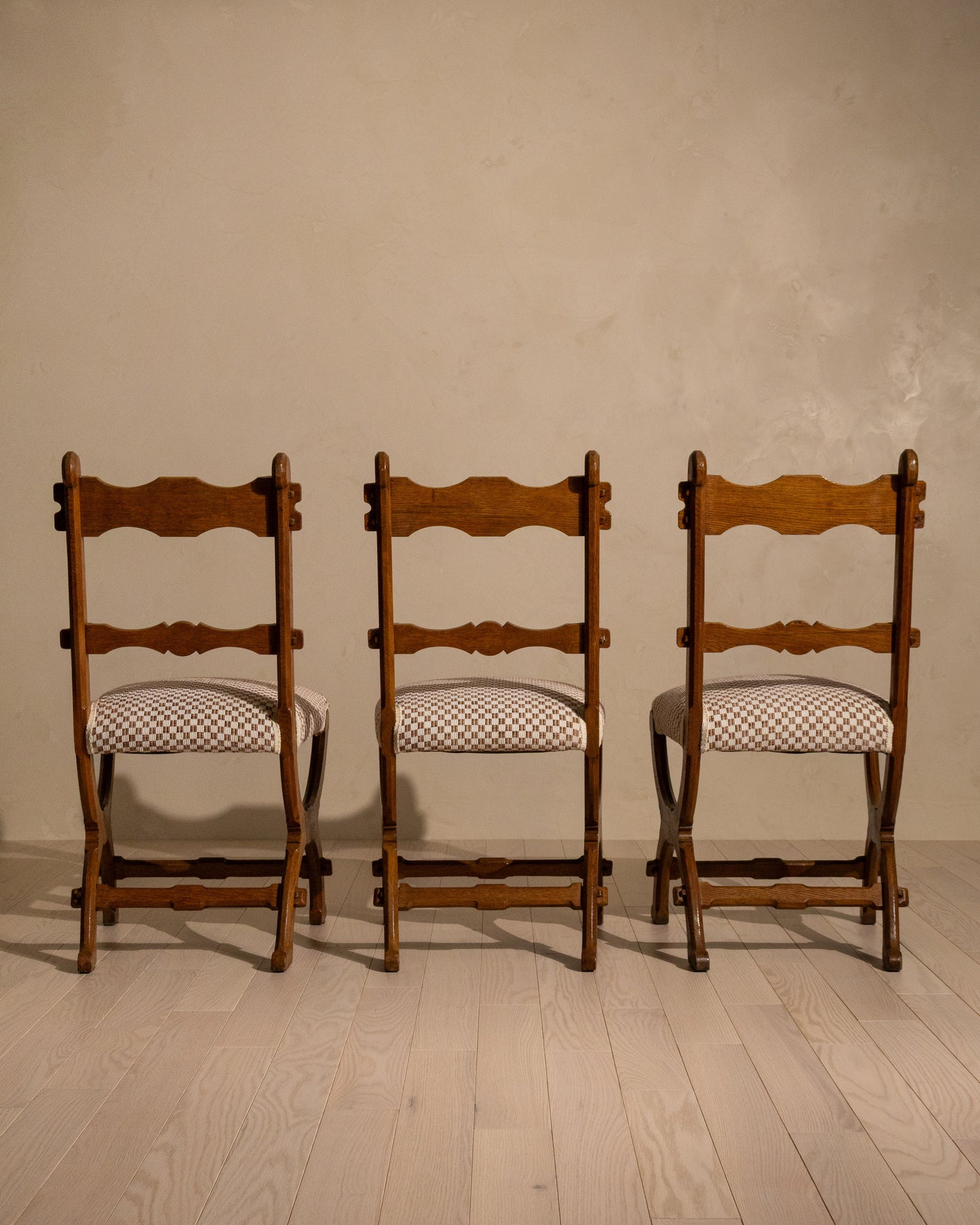 Set of Six Pugin–Style Dining Chairs